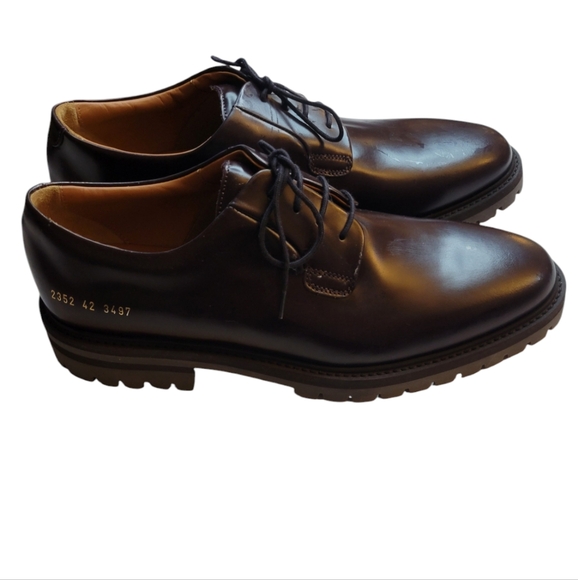 Common Projects Officer's Leather Derby Men's Size 42 EU 9 US - Picture 7 of 13